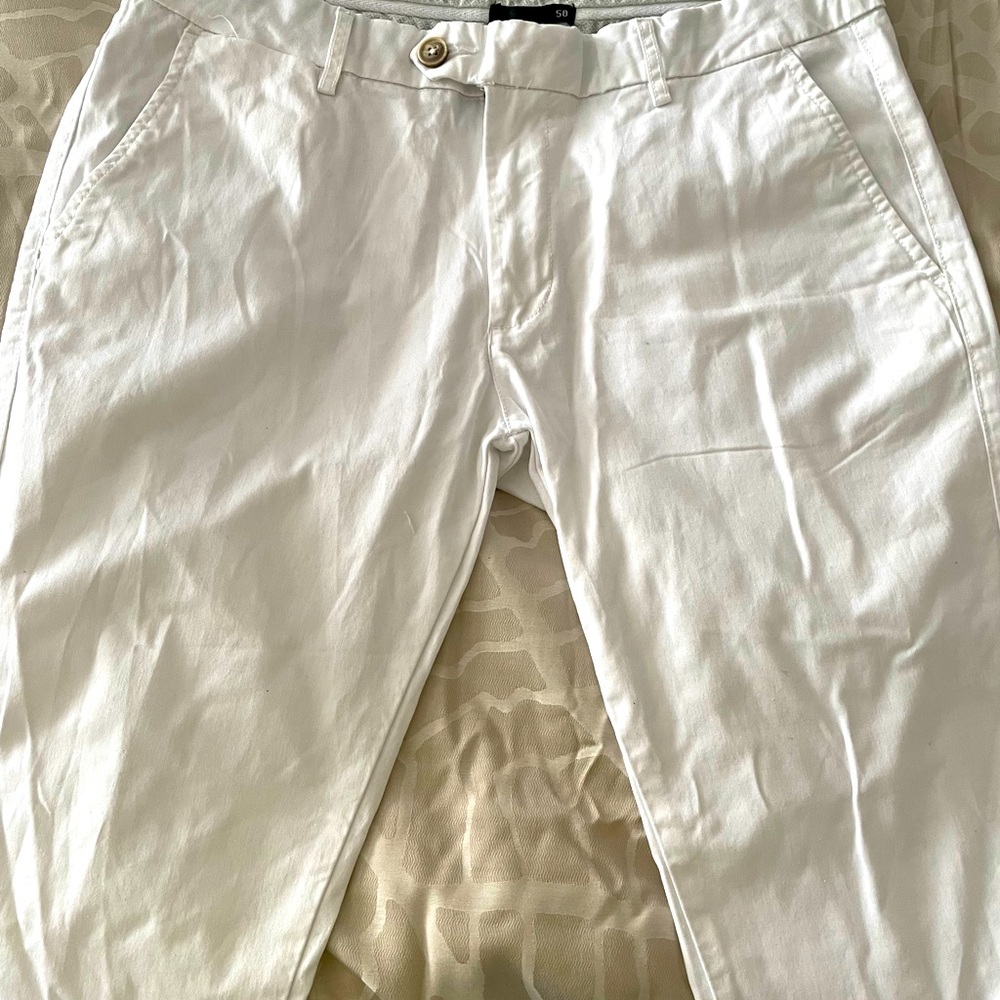 Dan John mens Italian white pants size 50(European)